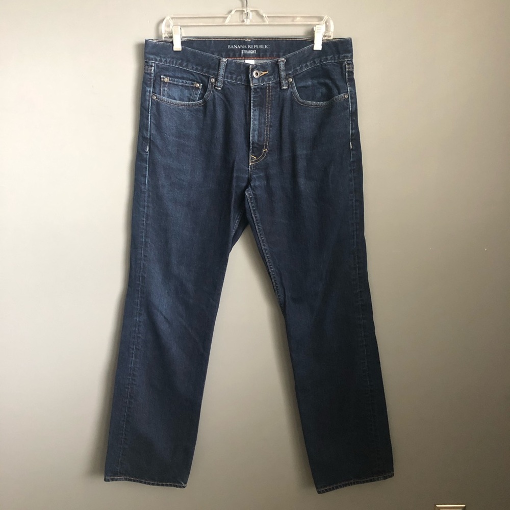 Men’s Banana Republic Straight Fit Dark Wash Jeans